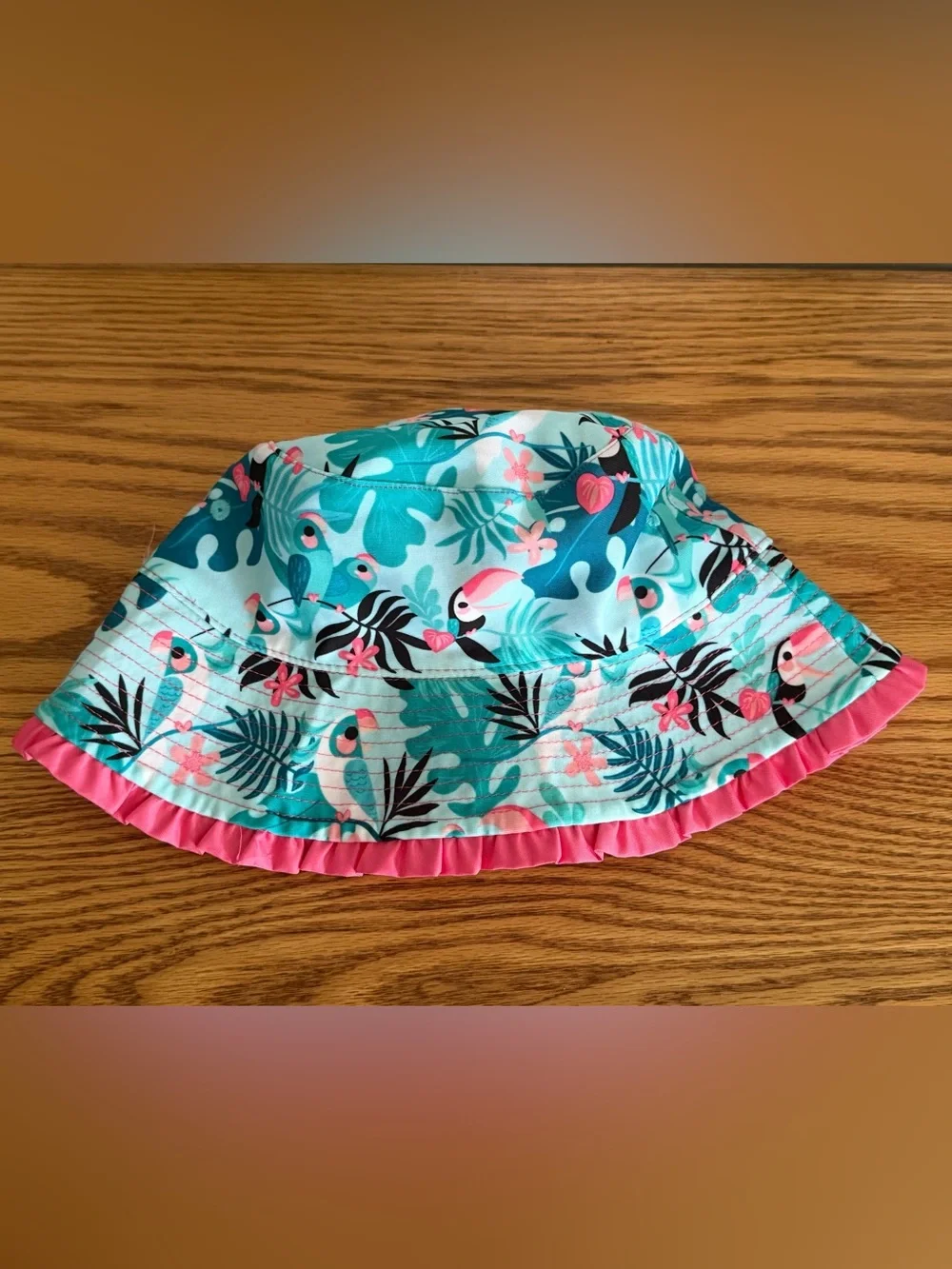 UV Skinz Kids Reversible Pink Ruffle Sun Hat